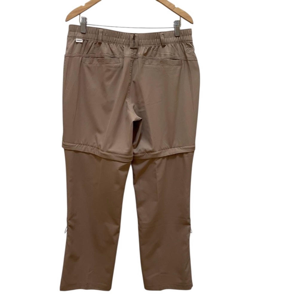 New MAGELLAN Outdoors Tan/Khaki Convertible Cargo Pants/Shorts Wick/UPF large - Picture 4 of 15